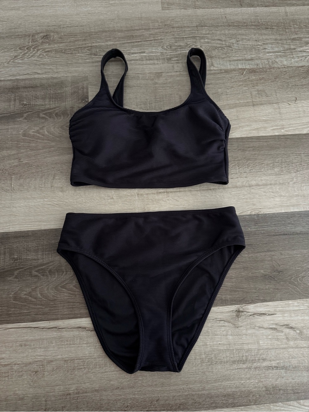 True Craft Black Top with Branded Neck Label